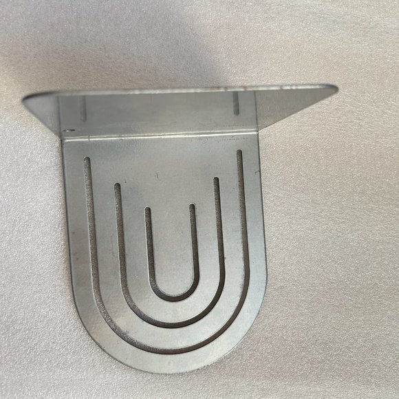 Vintage Spectrum Designs Silver Arch Metal Bookends 5.5" Made in USA - Picture 7 of 9